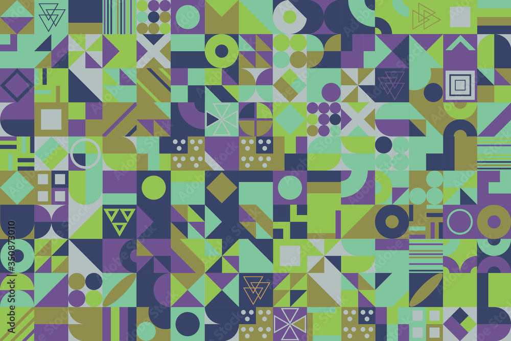 Abstract colorful geometric figures background. Flat minimal style. Template for your design, wallpaper, banner, poster, flyer. Abstract colorful geometric figures background. Flat minimal style. Template for your design, wallpaper, banner, poster, flyer.