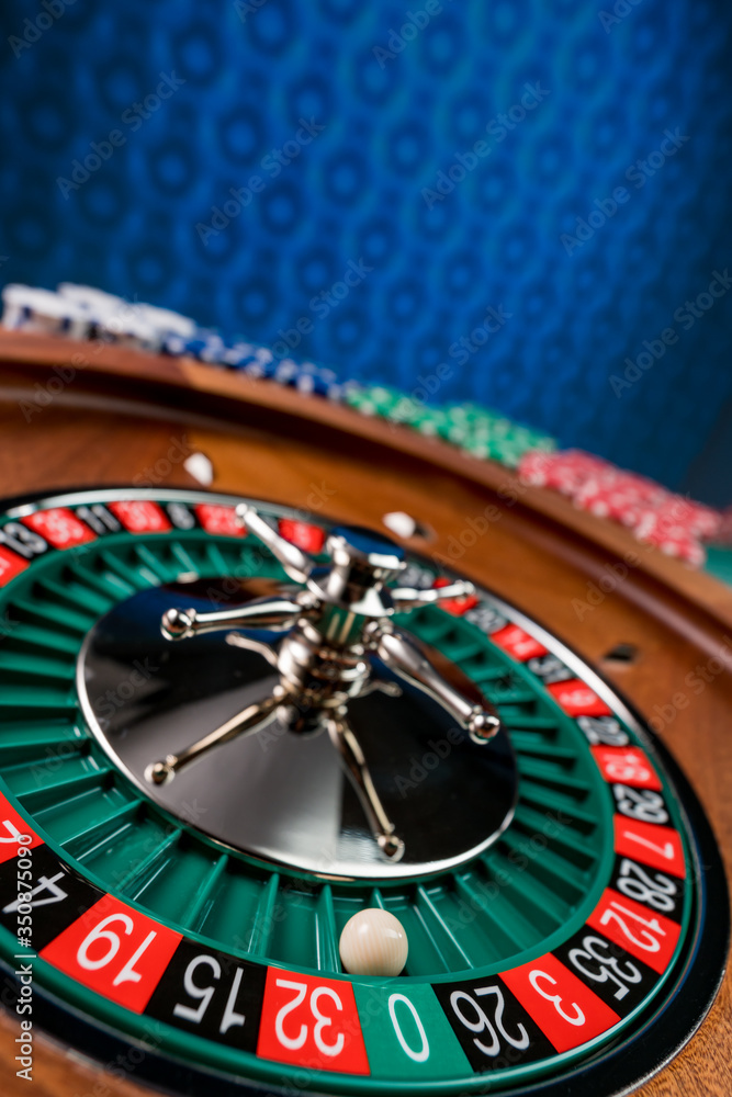 Roulette table close up at the Casino Roulette table close up at the Casino