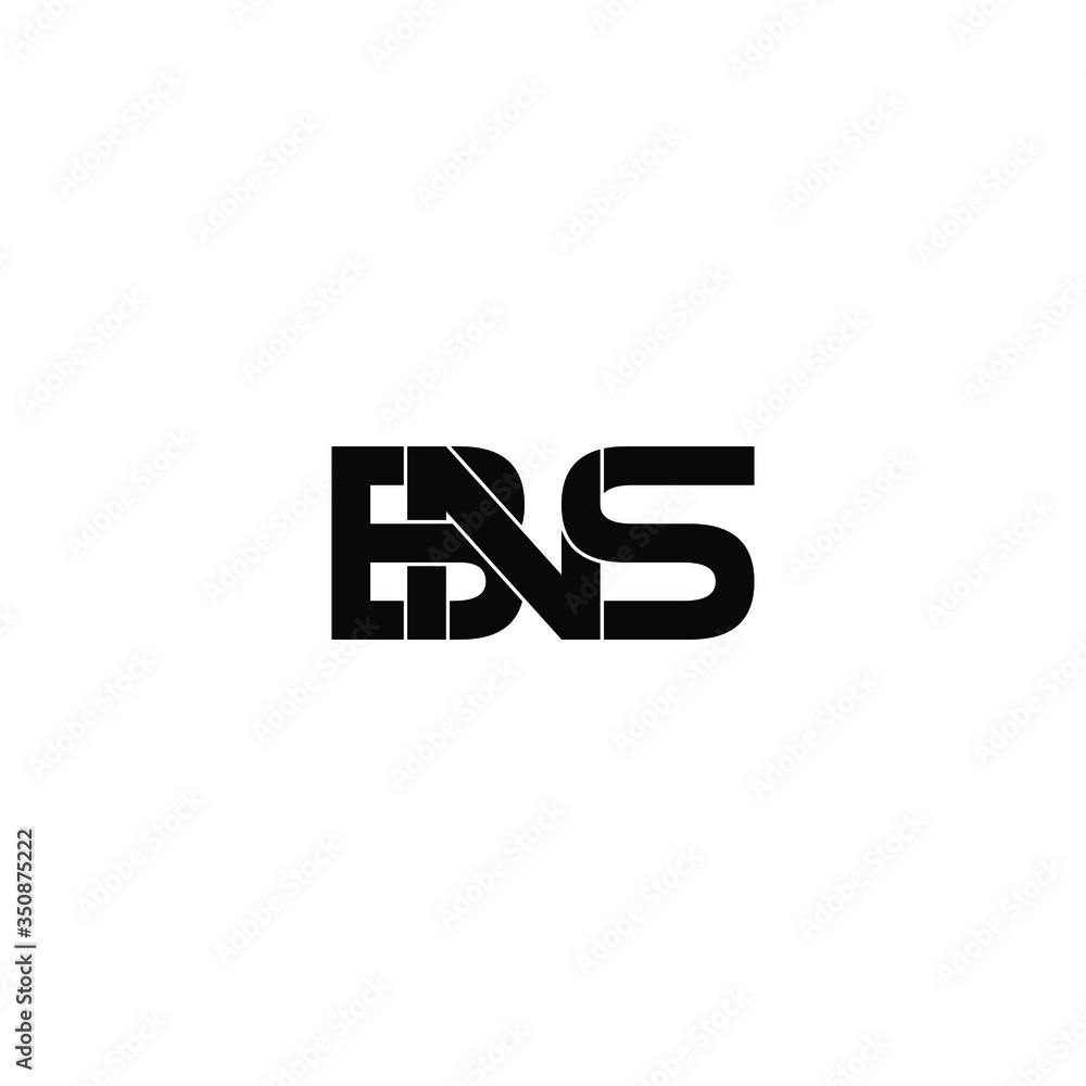 bns letter original monogram logo design bns letter original monogram logo design