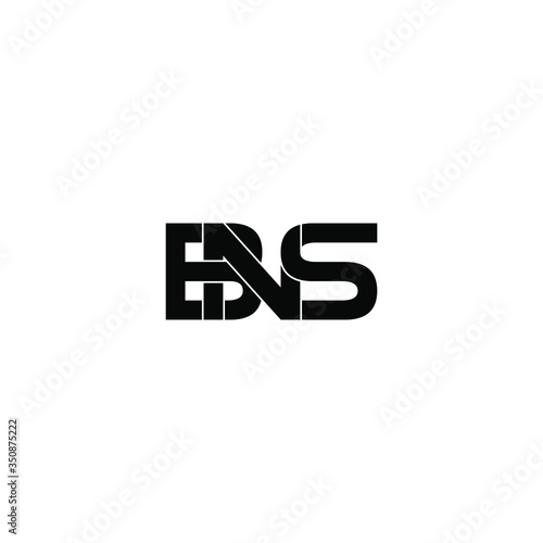 bns letter original monogram logo design