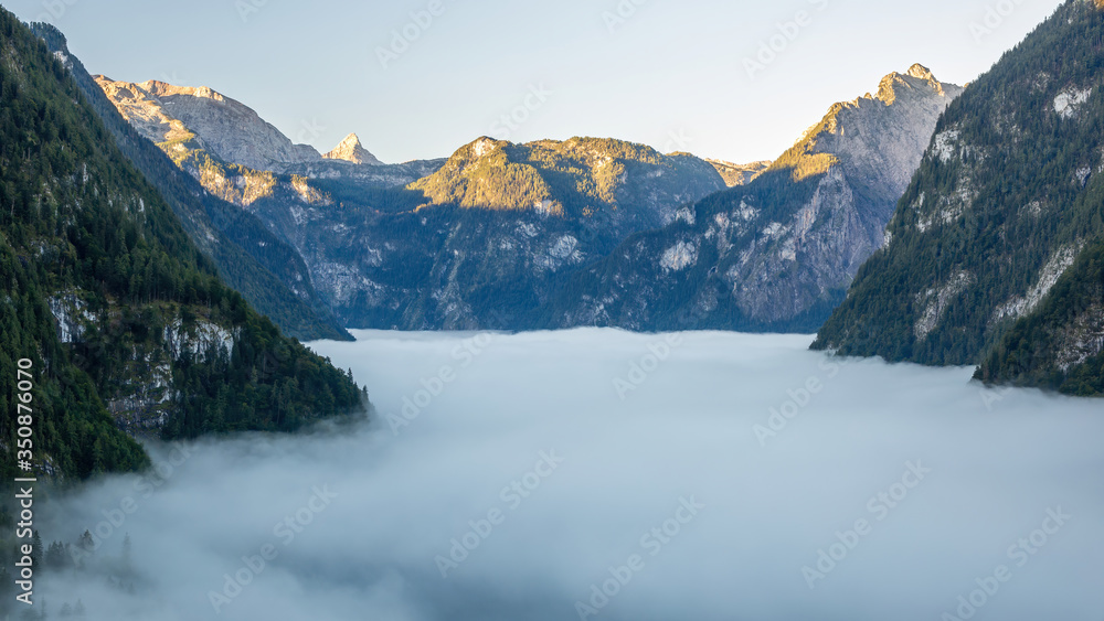 Königssee im Nebel