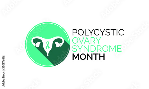 Vector illustration on the theme of Polycystic Ovarian syndrome (PCOS) awareness month observed each year during September.