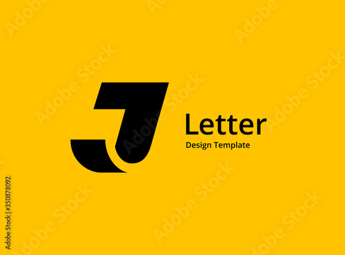 Letter J logo icon design template elements