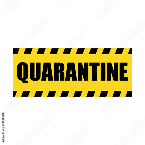 Vector Quarantine Yellow Police Line Tape