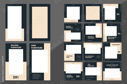 Social Media post and collection for Furniture design