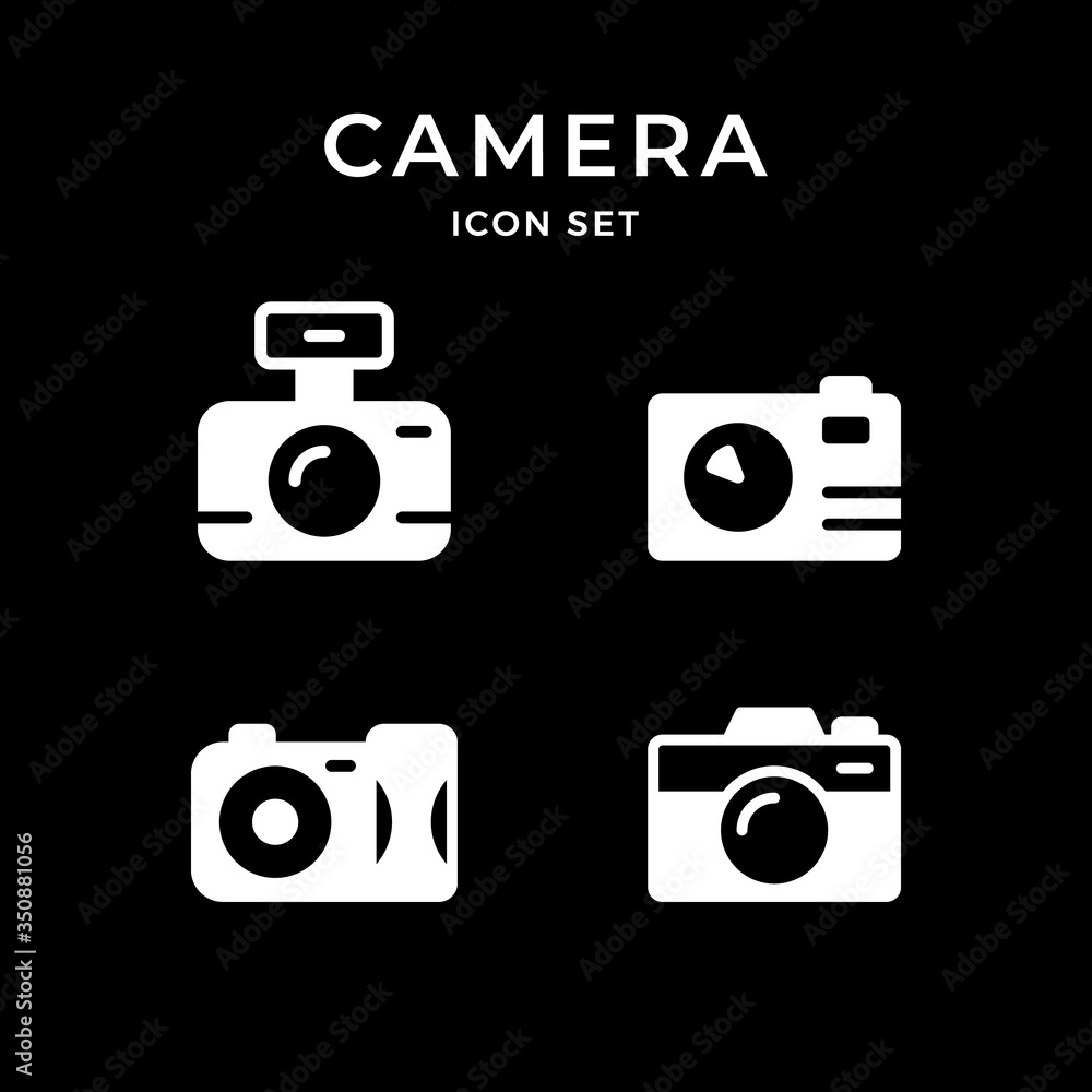 Set icons of camera and photography concept Set icons of camera and photography concept