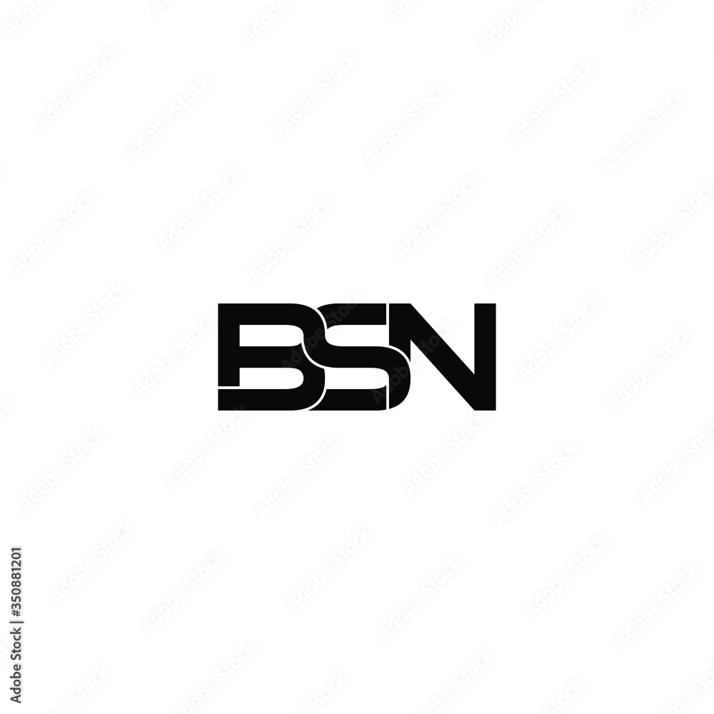 bsn letter original monogram logo design bsn letter original monogram logo design