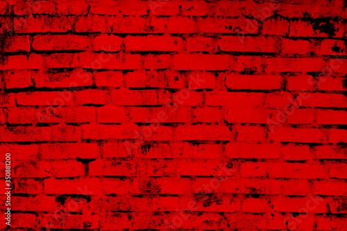 red wall as background