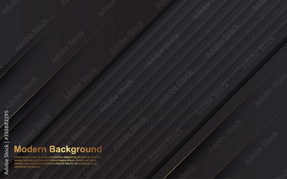Fototapeta premium Illustration vector graphic of Abstract background diagonal black color modern design