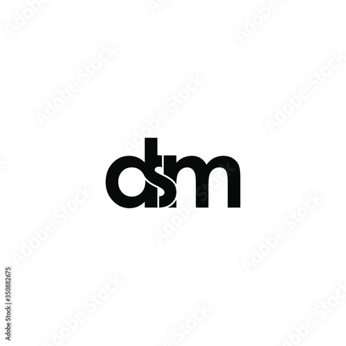 dsm letter original monogram logo design