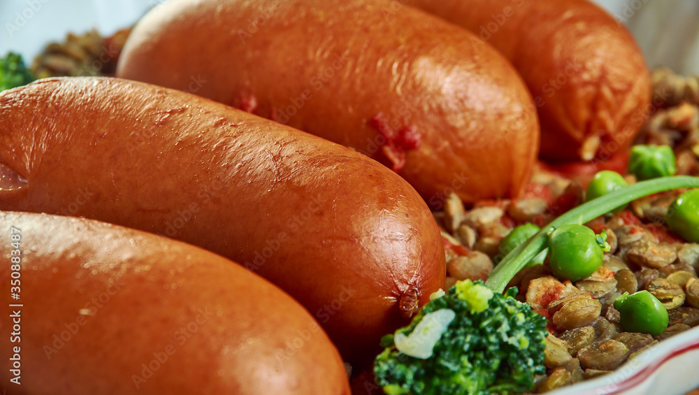 Lincolnshire sausage and lentil Lincolnshire sausage and lentil
