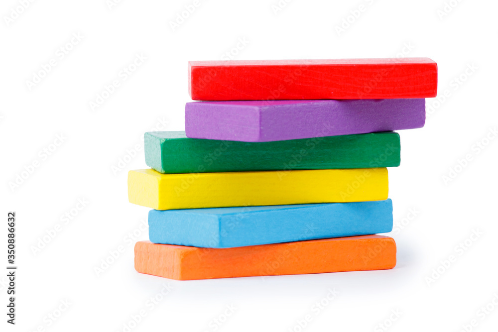 colored building blocks of wood colored building blocks of wood