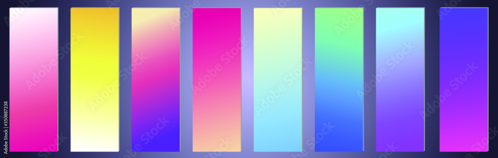 Modern vector template for cover, poster, brochure, mobile app. Abstract color gradient background