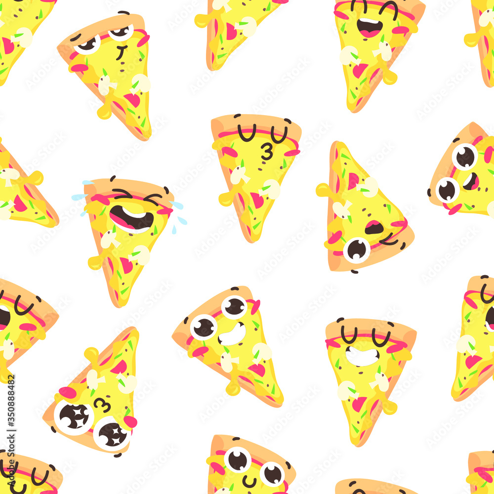 Cartoon drawing set of fast food emoji. Hand drawn emotional meal.Actual Vector illustration italian cuisine. Creative ink art work pizza Cartoon drawing set of fast food emoji. Hand drawn emotional meal.Actual Vector illustration italian cuisine. Creative ink art work pizza