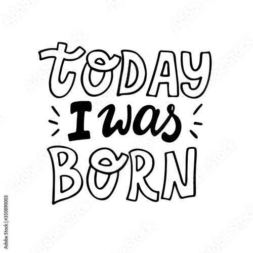 Doddle baby milestone cards lettering for print 