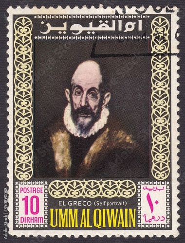 Canvastavla Self portrait of the artist El Greco (1541-1614)