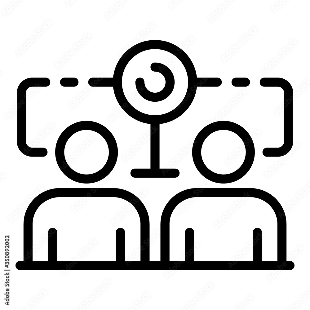 Personal communication icon. Outline personal communication vector icon for web design isolated on white background Personal communication icon. Outline personal communication vector icon for web design isolated on white background