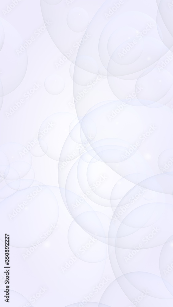 Abstract white background. Backdrop with light transparent bubbles. Vertical orientation. 3D illustration Abstract white background. Backdrop with light transparent bubbles. Vertical orientation. 3D illustration
