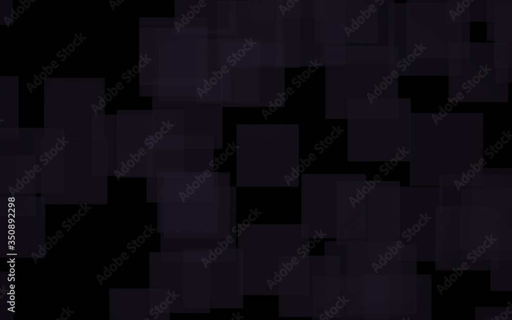 Black abstract background. Backdrop with grey squares. 3D illustration