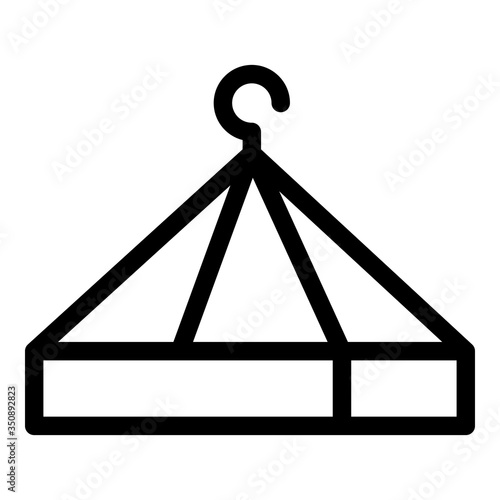 Wire bird feeder box icon. Outline wire bird feeder box vector icon for web design isolated on white background