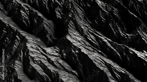 Abstract black  rock texture and background, Rock texture,,3d rendering,conceptual image.