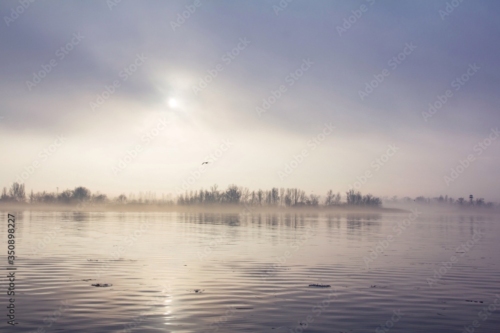 Obraz premium sunrise over the river