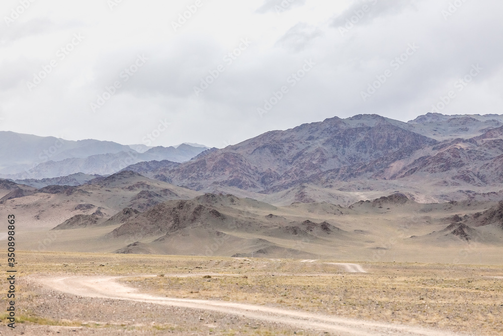 Mongolia landscape. Altai Tavan Bogd National Park in Bayar-Ulgii