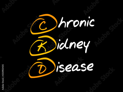 CKD - Chronic Kidney Disease acronym, medical concept background