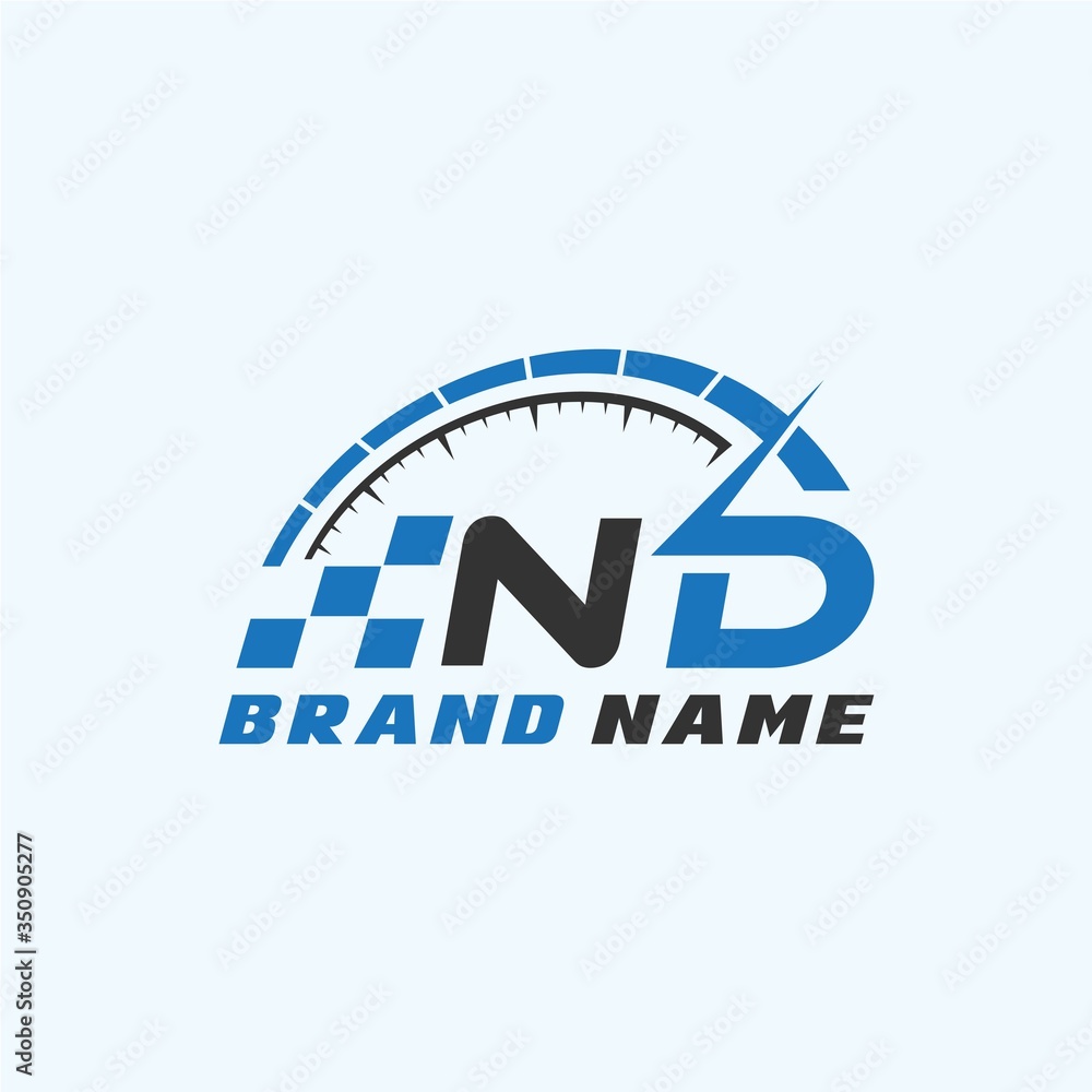 Letter N D logo icon design template elements Letter N D logo icon design template elements