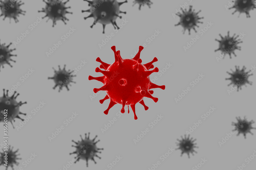 Virus background, 3d illustration. Coronavirus concept Virus background, 3d illustration. Coronavirus concept