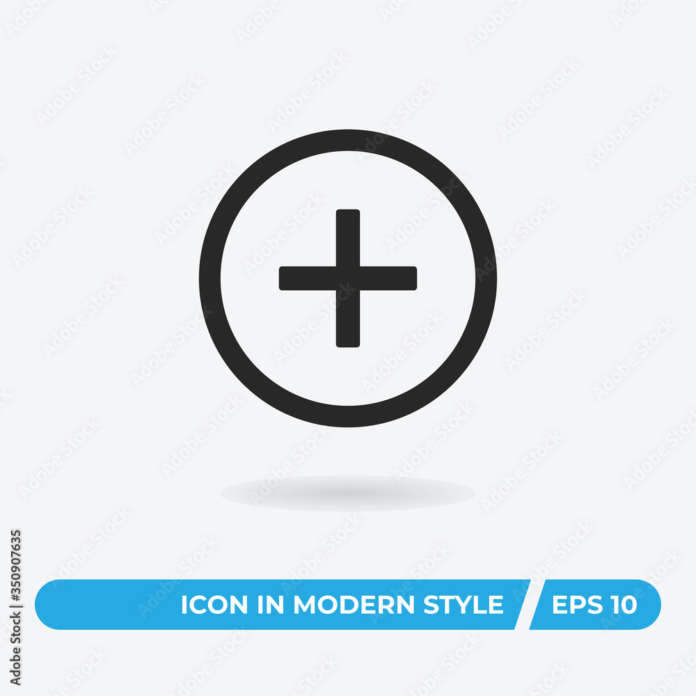 Plus vector icon, simple sign for web site and mobile app. Plus vector icon, simple sign for web site and mobile app.