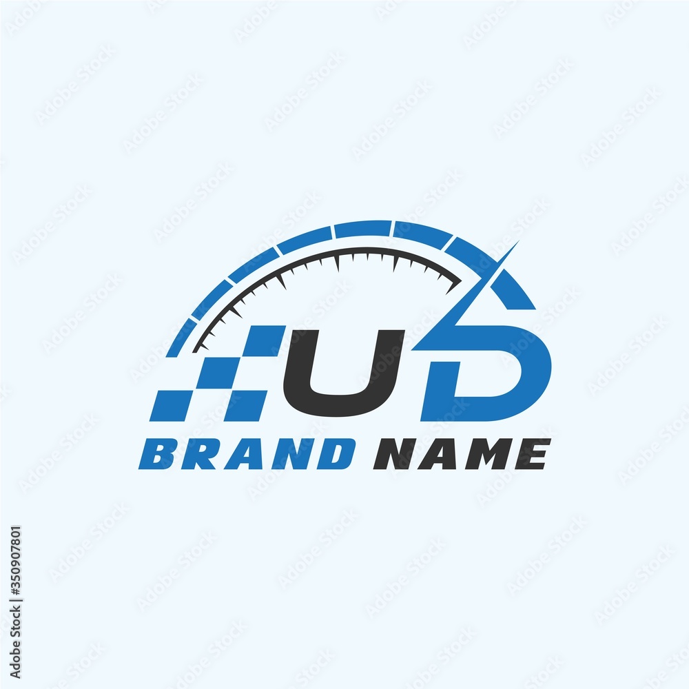 Letter U D logo icon design template elements Letter U D logo icon design template elements