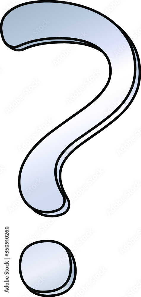 Obraz premium Question mark on a white background