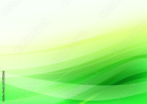 abstract green wave background