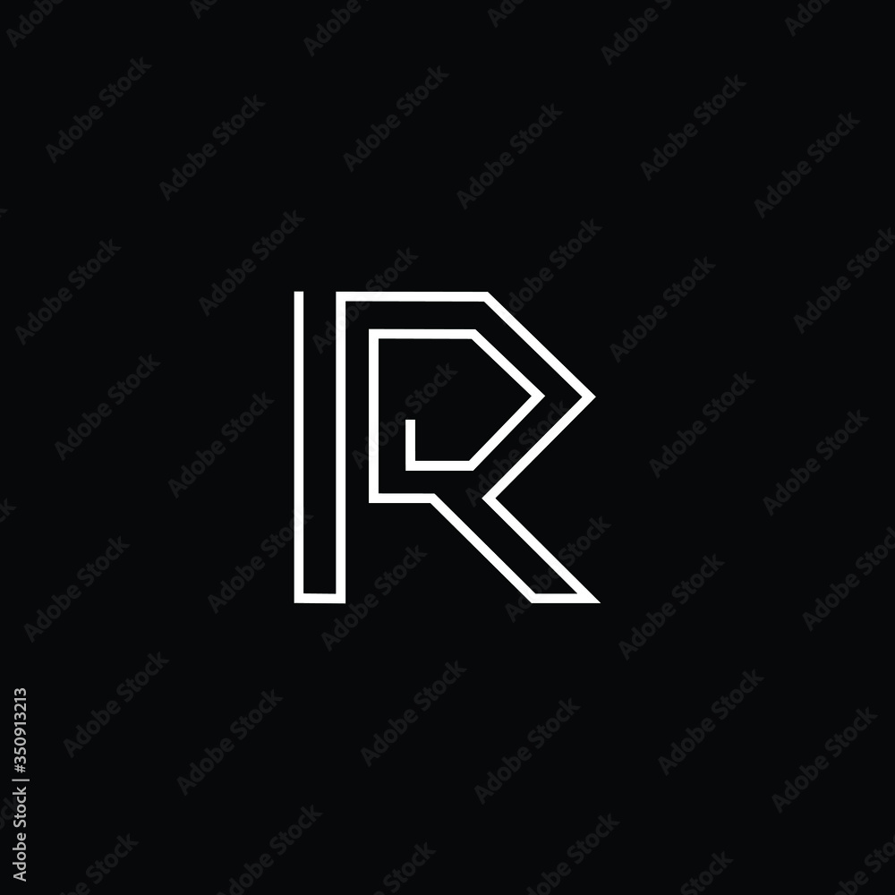 Letter R in vector for Real Estate , Property and Construction Logo design for business corporate sign. Minimal logo design template on white background.