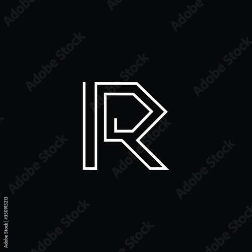 Letter R in vector for Real Estate , Property and Construction Logo design for business corporate sign. Minimal logo design template on white background.