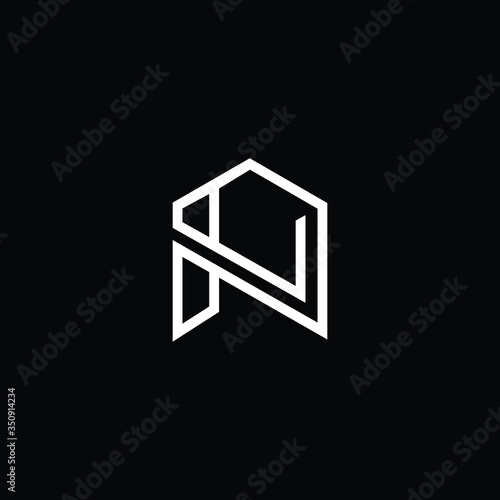 Letter N in vector for Real Estate , Property and Construction Logo design for business corporate sign. Minimal logo design template on white background.