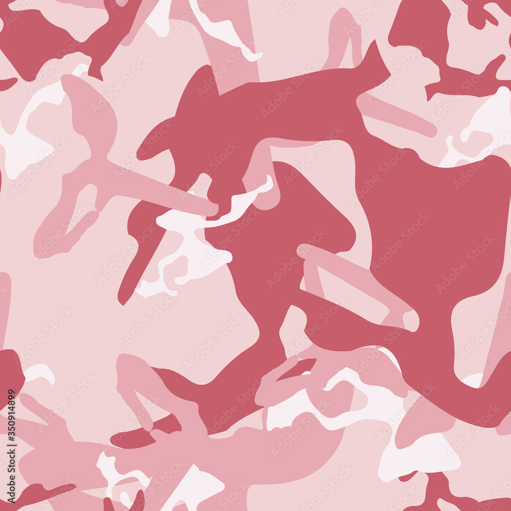 UFO camouflage of various shades of pink and white colors UFO camouflage of various shades of pink and white colors