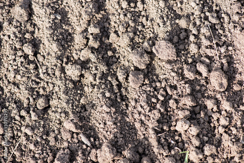field before planting. texture of the earth.