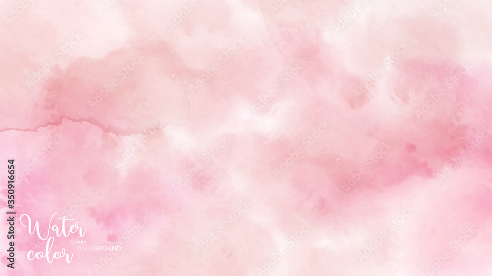 Red pink abstract watercolor brush background