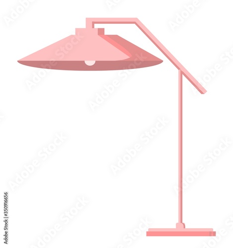 Street Umbrella for garden and terrace isolated on white background. Vector flat cartoon illustration.