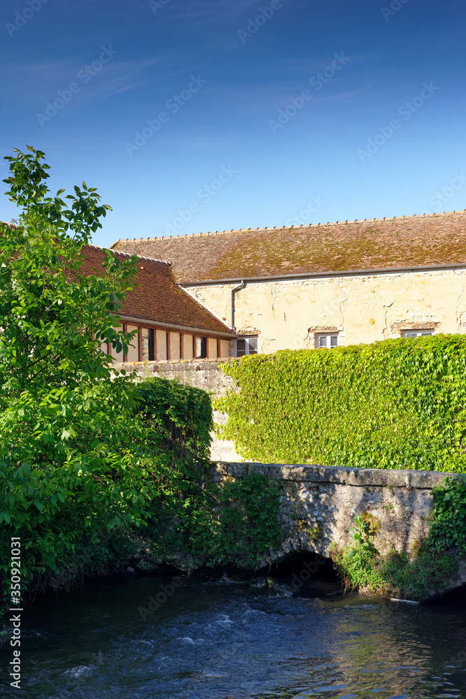Ecole river in the French Gatinais regional nature park Ecole river in the French Gatinais regional nature park
