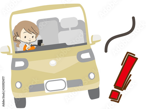 携帯操作をしながらの危険運転