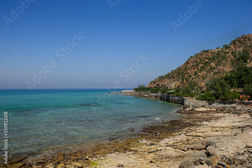 The coast of Fujeirah UAE in the March of 2019.