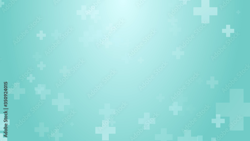 Medical health blue green cross pattern background. Abstract healthcare technology and science concept. Medical health blue green cross pattern background. Abstract healthcare technology and science concept.