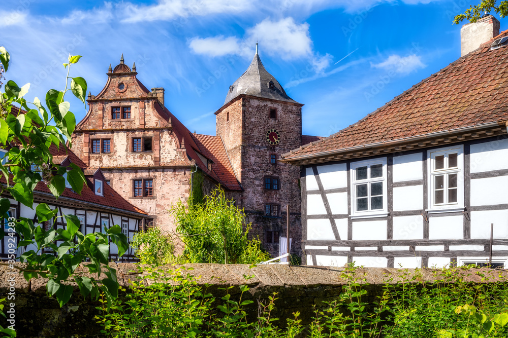 View to Hinterburg in Schlitz Castle, Schlitz, Hesse, Germany View to Hinterburg in Schlitz Castle, Schlitz, Hesse, Germany