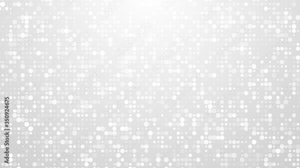 Dot white gray pattern gradient texture background. Abstract  technology big data digital background. 3d rendering.