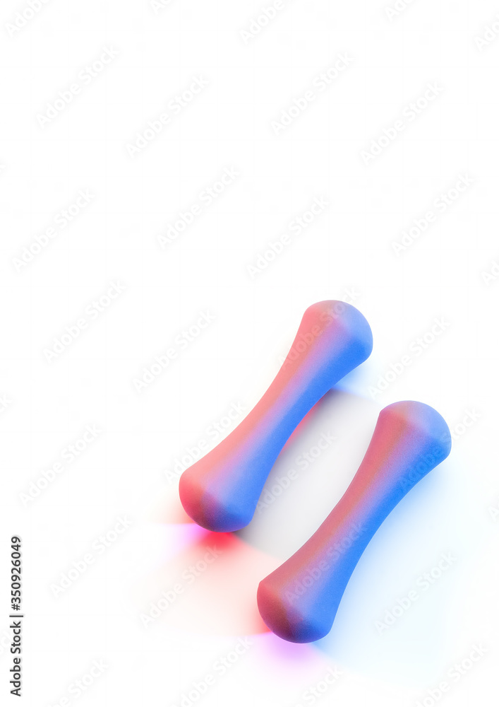 Colorful Lighting on female Hand Weights Colorful Lighting on female Hand Weights