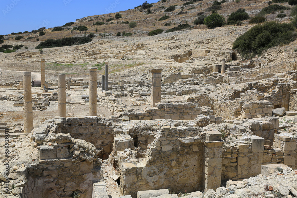 ruins of antique city Amathus in Cyprus