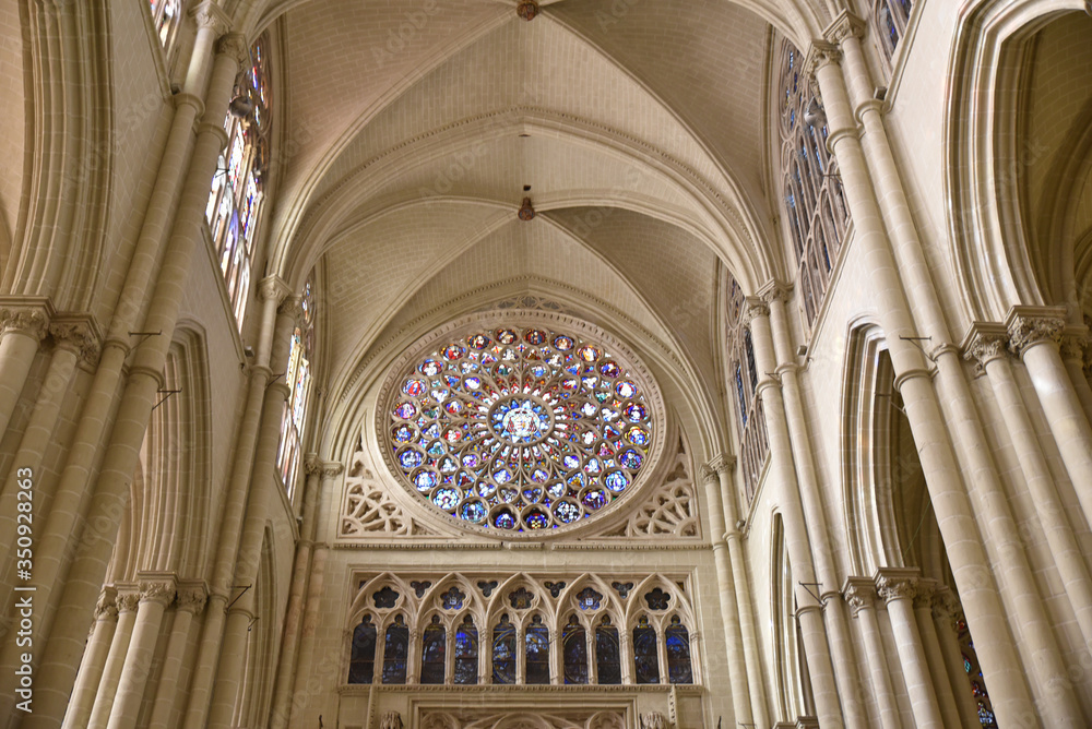 Rosace de la cathédrale de Tolède, Espagne